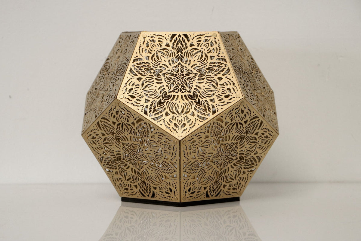 Decorative Floral Laser Cut Table Light