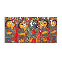 Decorative Indian Village Marriage Canvas Wall Painting