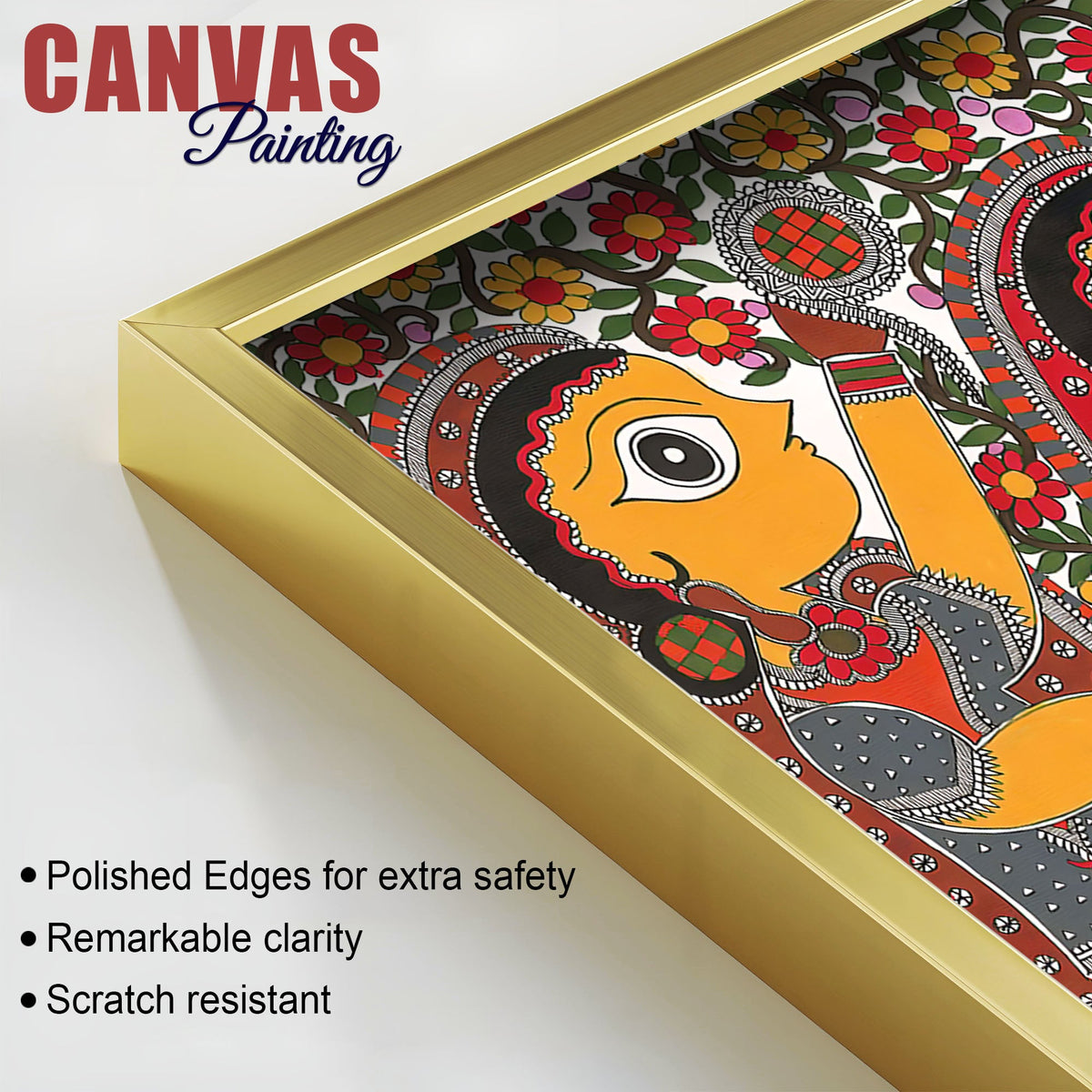 Decorative Indian Village Marriage Canvas Wall Painting