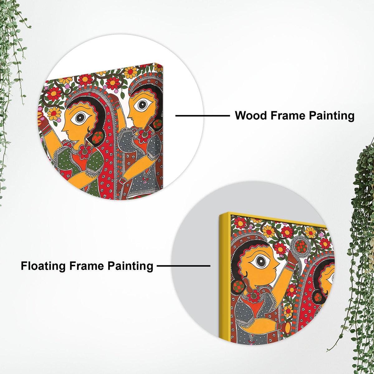 Decorative Indian Village Marriage Canvas Wall Painting