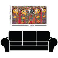 Decorative Indian Village Marriage Canvas Wall Painting