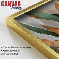 Designer Abstract Leaf Texture Wall Canvas Painting for Interiors