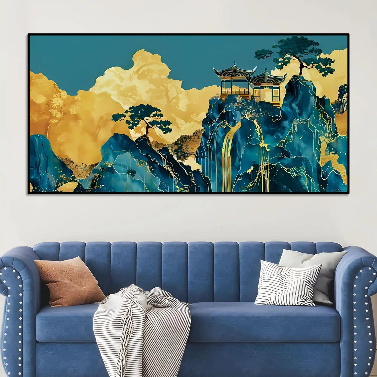 Designer Abstract Mountain Canvas Wall Painting