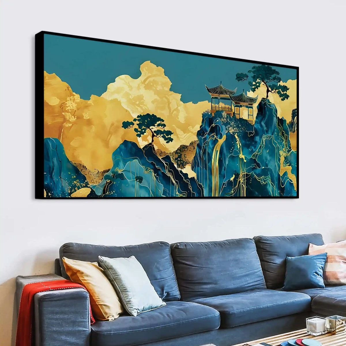 Designer Abstract Mountain Canvas Wall Painting