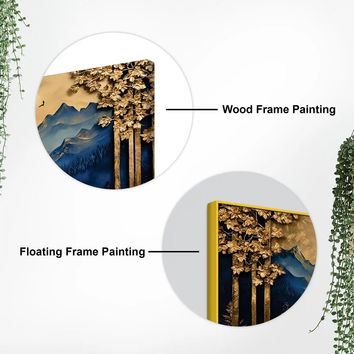 Designer Abstract Mountain Canvas Wall Painting for Modern Décor