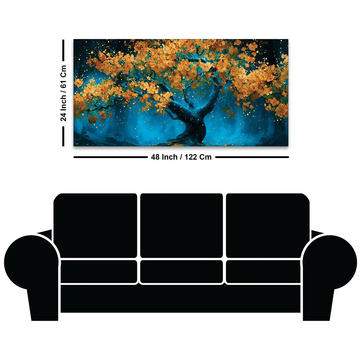 Designer Abstract Nature Canvas Painting for Home Décor