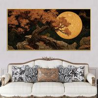 Designer Abstract Tree Canvas Wall Art Painting for Home Decor