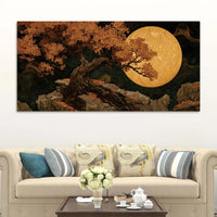 Designer Abstract Tree Canvas Wall Art Painting for Home Decor