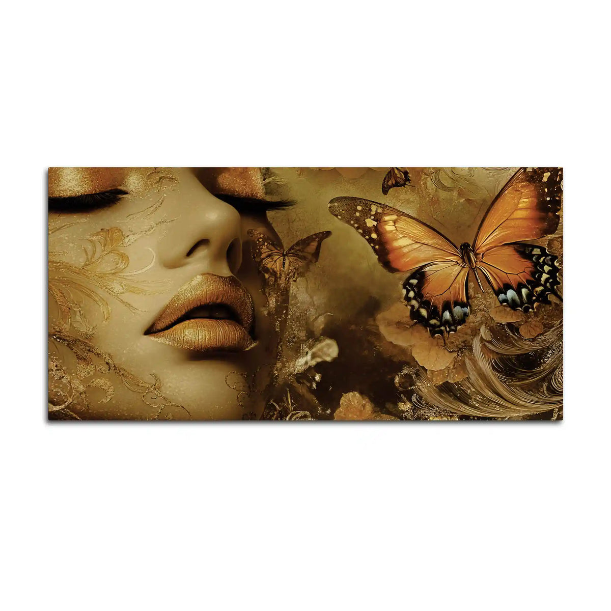 Designer Abstract Woman Face Canvas Wall Art Painting