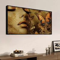 Designer Abstract Woman Face Canvas Wall Art Painting