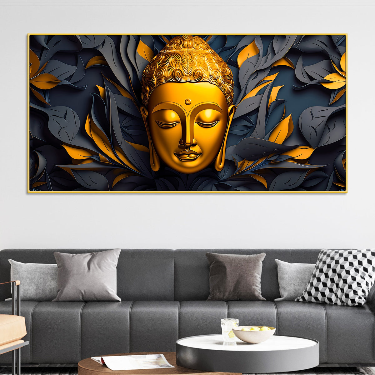 Designer Buddha Wall Painting for Luxury Décor