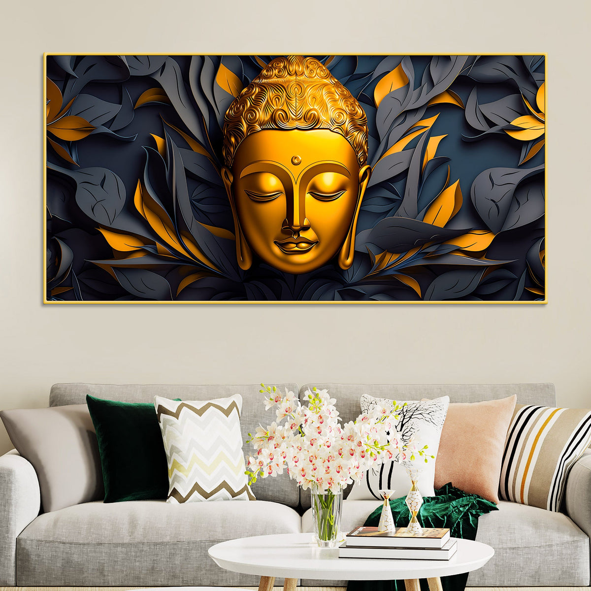 Designer Buddha Wall Painting for Luxury Décor