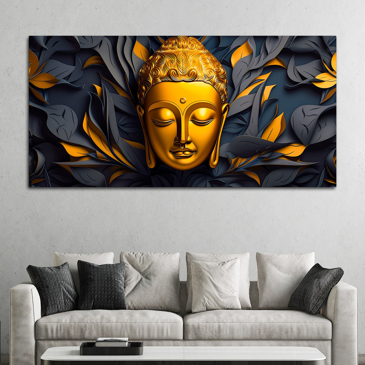 Designer Buddha Wall Painting for Luxury Décor