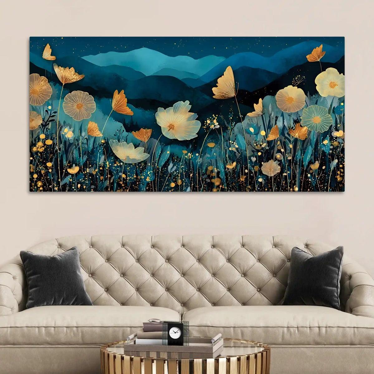 Designer Floral Canvas Wall Art Painting for Home & Office Décor