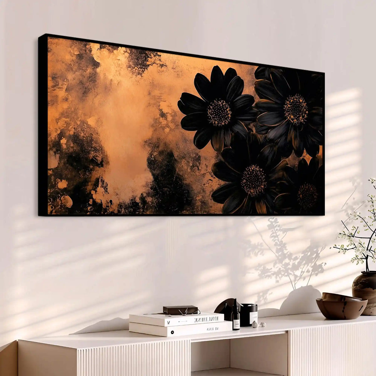 Designer Floral Canvas Wall Painting for Home Interiors