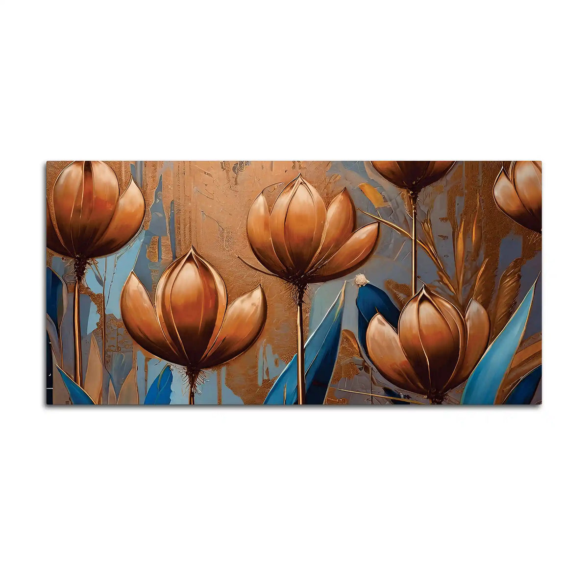 Designer Lotus Flower Canvas Painting for Modern Home