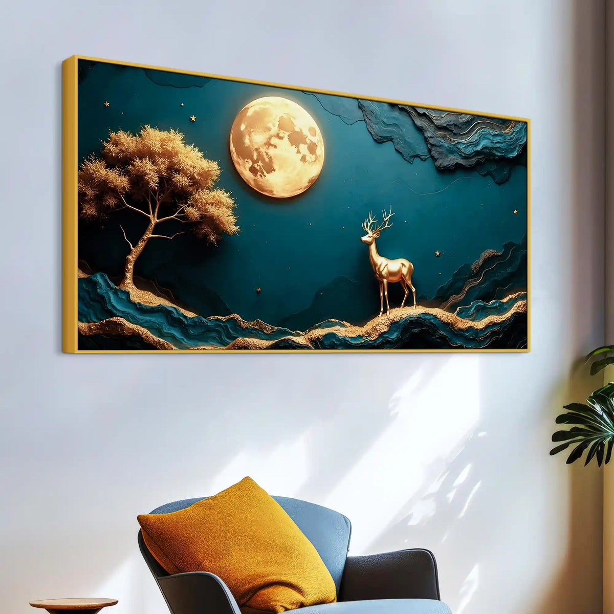 Designer Moon Night Luxury Wall Wall Decor Painting
