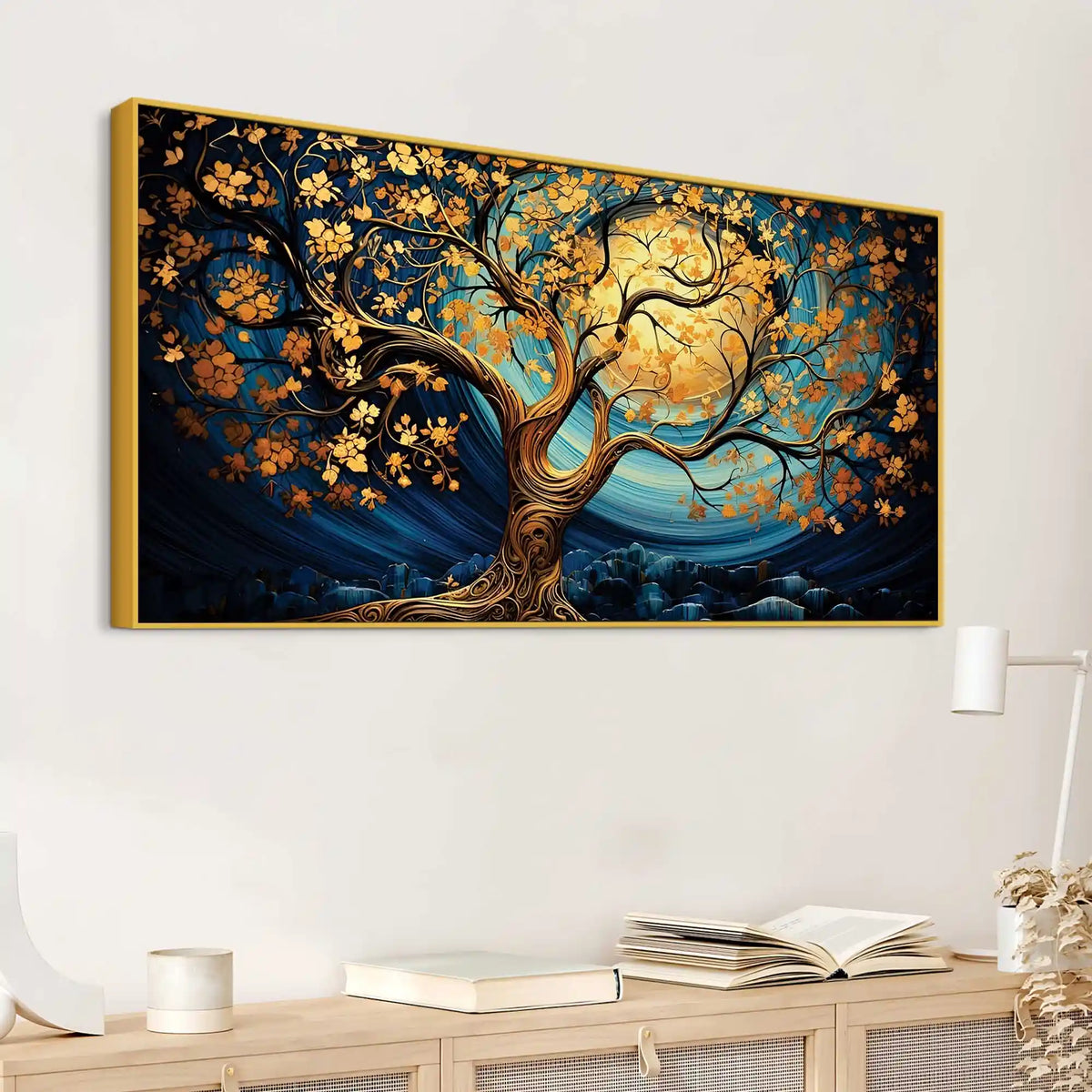 Designer Moonlight Canvas Wall Painting for Home Interiors