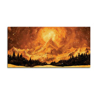 Designer Mountain Sunset Canvas Painting