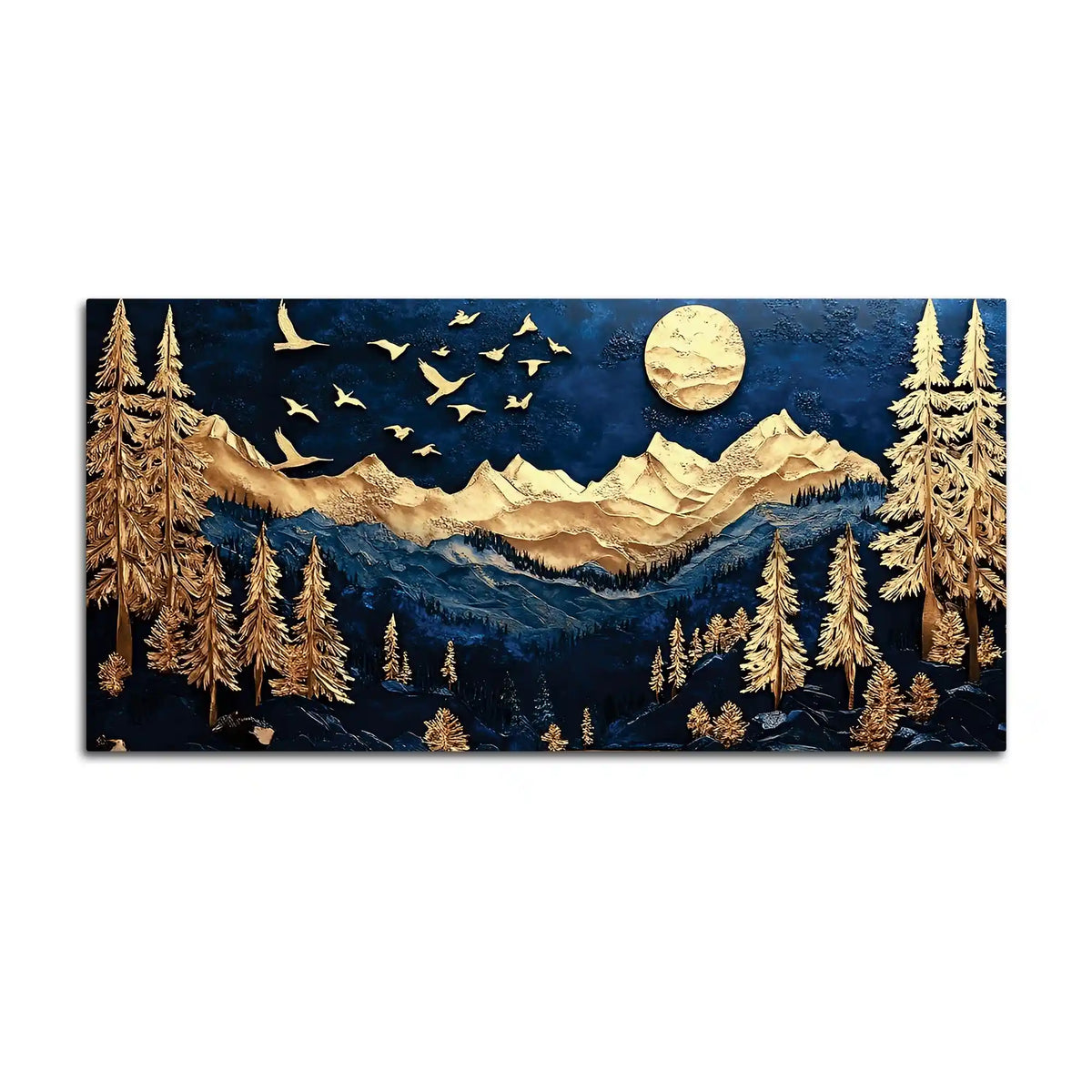 Designer Mountain Wall Art Canvas Painting for Wall Decor