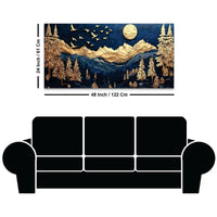 Designer Mountain Wall Art Canvas Painting for Wall Decor