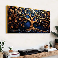 Designer Nature Tree of Life Canvas Painting for Home & Office Décor