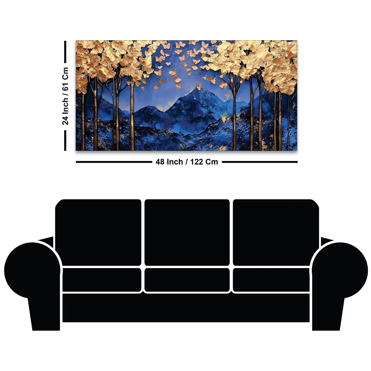 Designer Nature Wall Art Abstract Canvas Painting