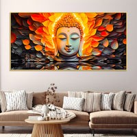 Divine Buddha Canvas Painting for Positive Energy