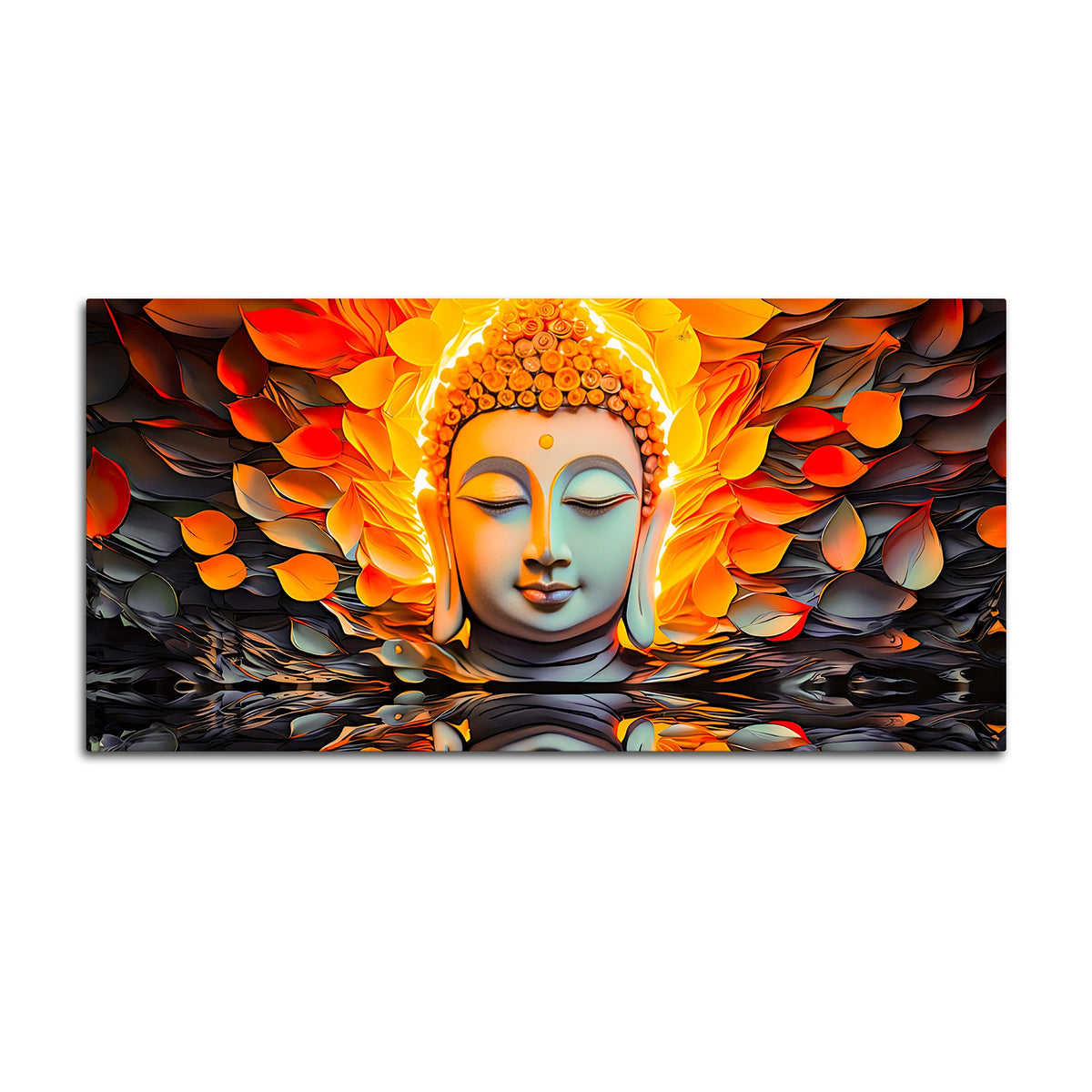 Divine Buddha Canvas Painting for Positive Energy
