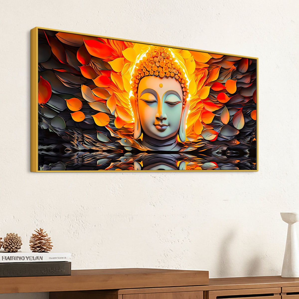 Divine Buddha Canvas Painting for Positive Energy