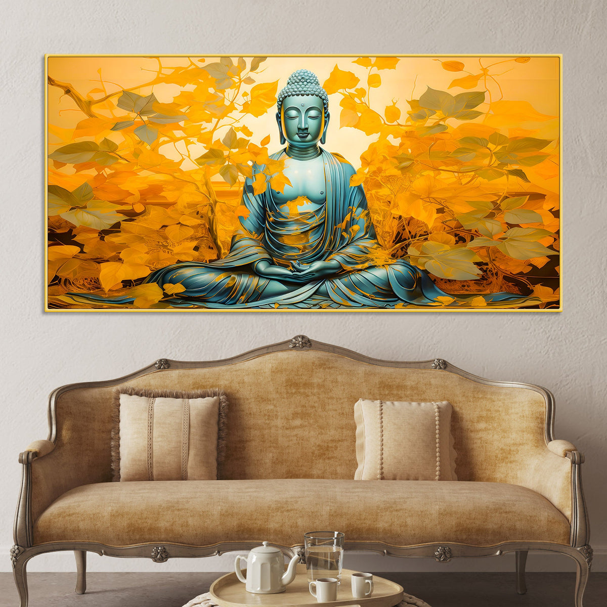Divine Buddha Canvas Wall Painting for Home & Office