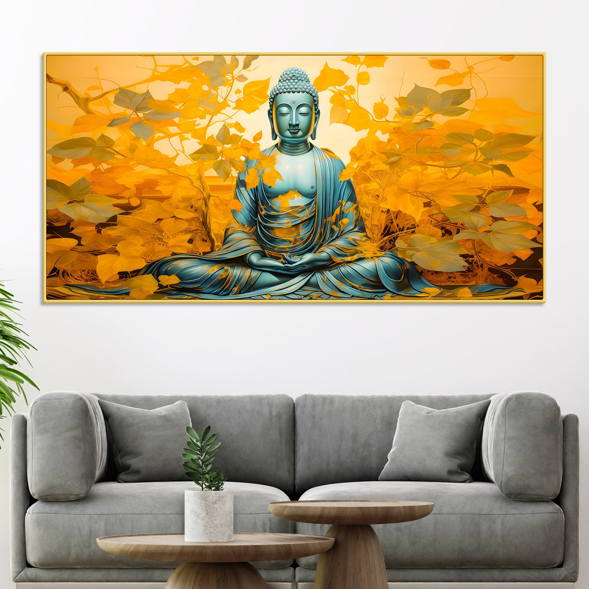 Divine Buddha Canvas Wall Painting for Home & Office