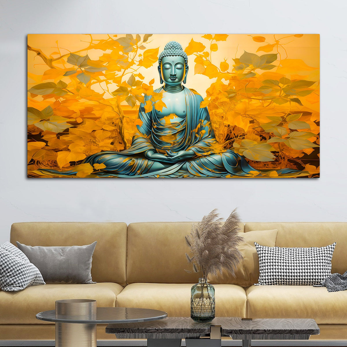 Divine Buddha Canvas Wall Painting for Home & Office
