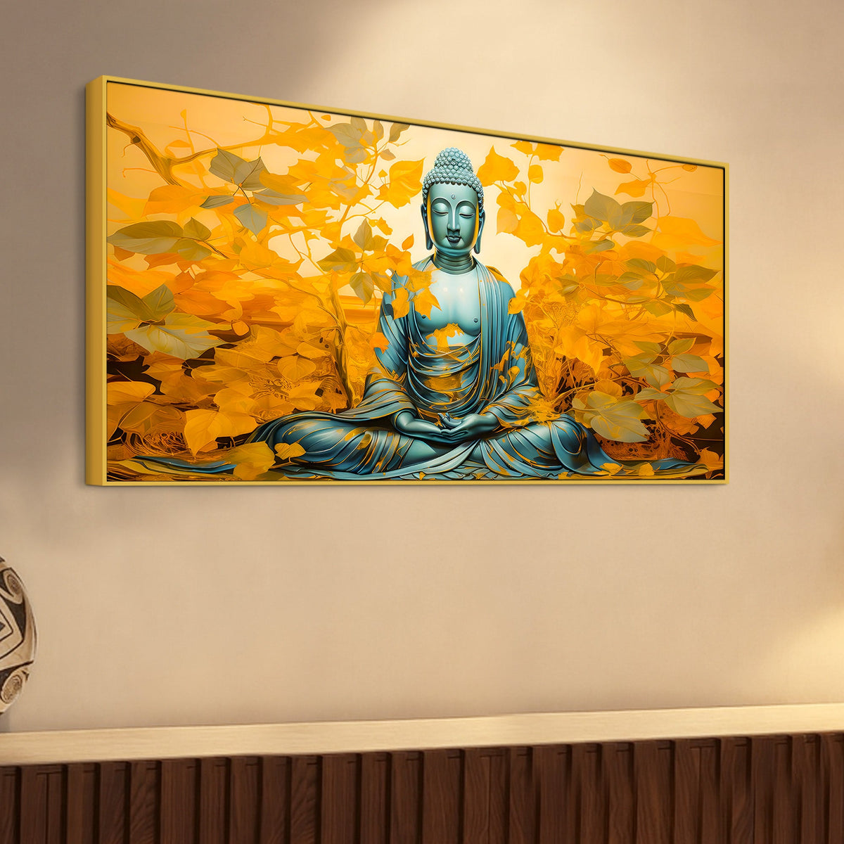 Divine Buddha Canvas Wall Painting for Home & Office