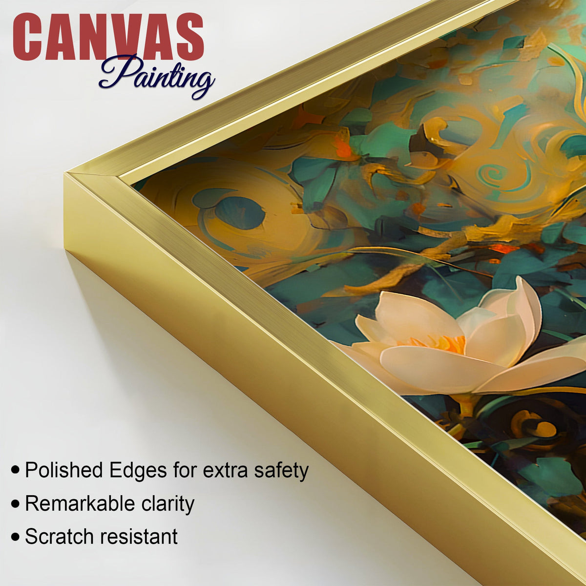 Divine Buddha Lotus Wall Painting for Calm & Spiritual Spaces