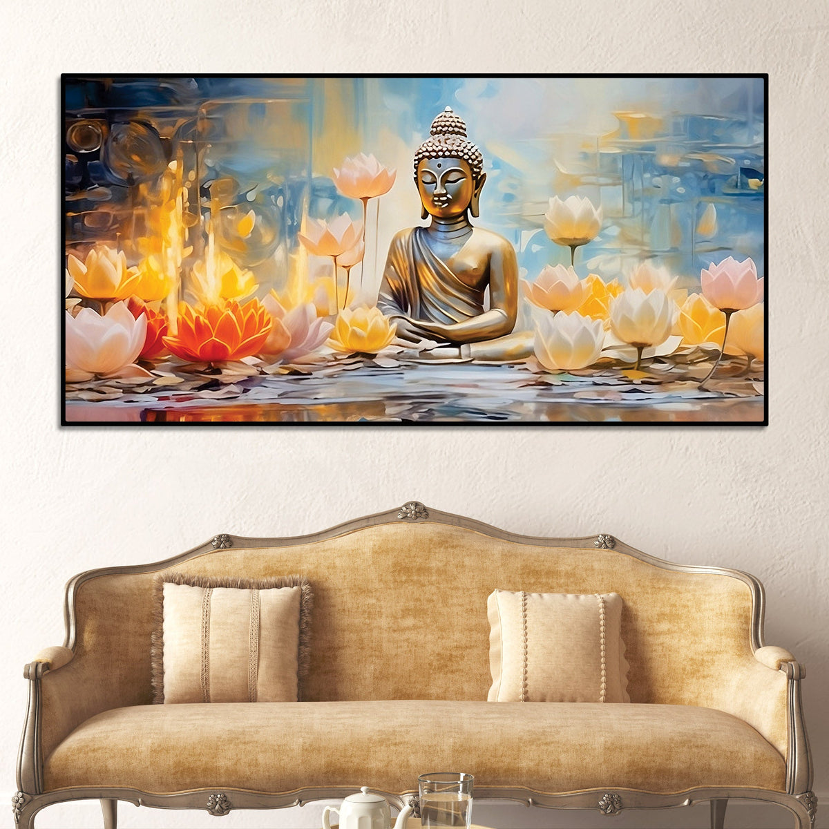 Divine Buddha Painting for Spiritual Home Ambience