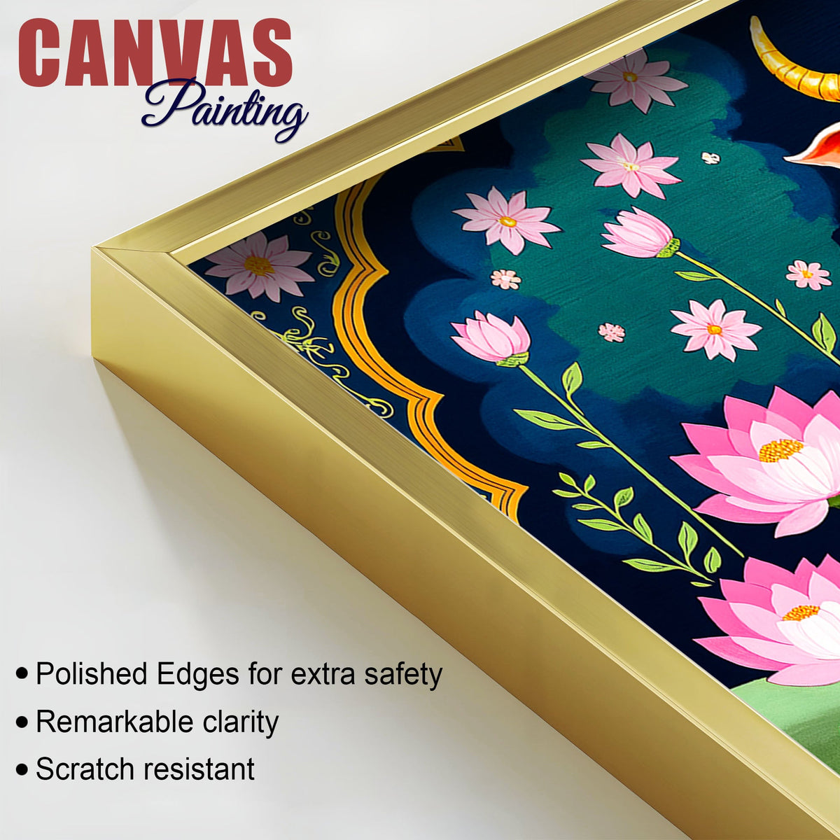 Divine Cow & Calf Pichwai Painting | Positive Energy Wall Decor
