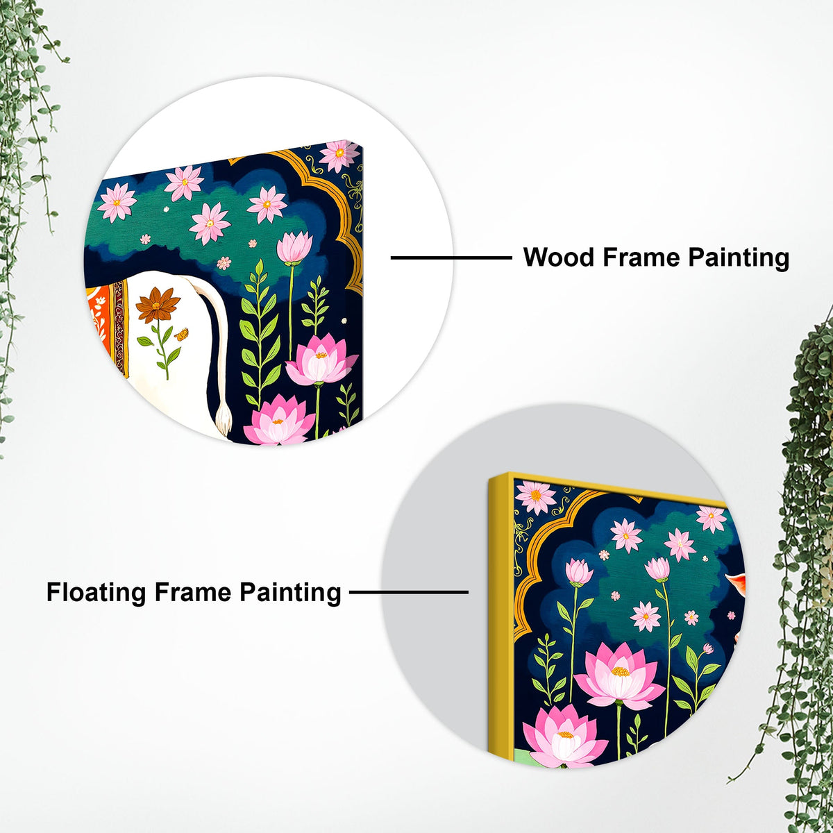Divine Cow & Calf Pichwai Painting | Positive Energy Wall Decor