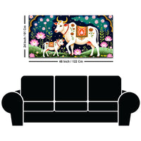 Divine Cow & Calf Pichwai Painting | Positive Energy Wall Decor