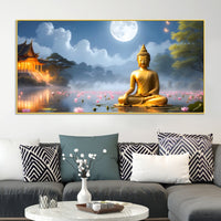 Divine & Elegant Buddha Wall Painting for Home & Office