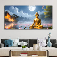 Divine & Elegant Buddha Wall Painting for Home & Office