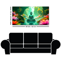 Divine Gautam Buddha Canvas Painting for Peaceful Home Décor