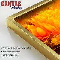Divine Golden Buddha Lotus Canvas Painting for Peaceful Modern Home Décor