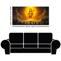 Divine Hanuman Ji Canvas Painting for Living Room & Pooja