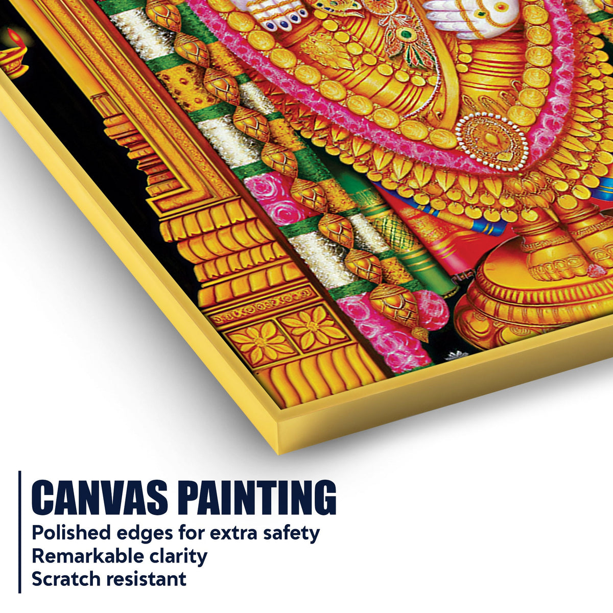 Divine Lord Balaji Wall Canvas Painting | Temple Style Decor