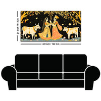 Divine Radha Krishna Pichwai Style Canvas Painting | Spiritual Indian Home Decor