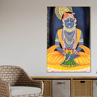 Divine Shrinathji Inspired Canvas Wall Art | Traditional Pichwai Painting
