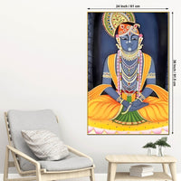Divine Shrinathji Inspired Canvas Wall Art | Traditional Pichwai Painting