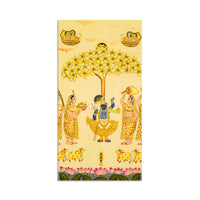 Divine Shrinathji Leela Canvas Painting | Traditional Indian Pichwai Art
