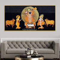 Divine Shrinathji Pichwai Art Canvas wall Painting